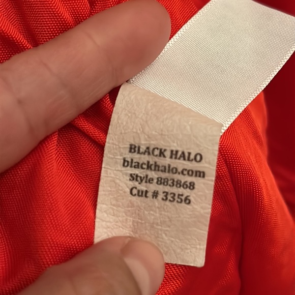 Black Halo red orange soft and material drops beautify size 8 fits more like a 6 - Picture 5 of 5